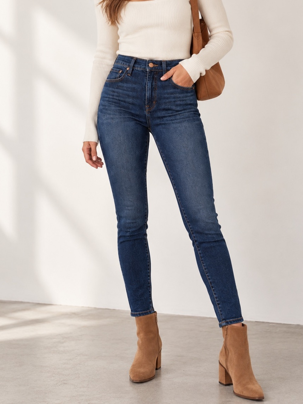Madewell Curvy High-Rise Skinny Jeans Size 26 Dark Wash